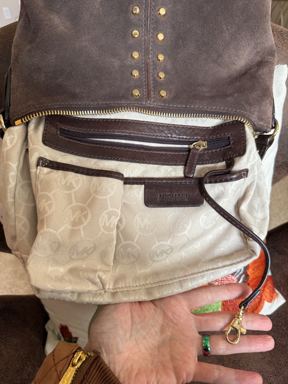 MICHAEL KORS SUEDE BAG - Picture 13 of 15